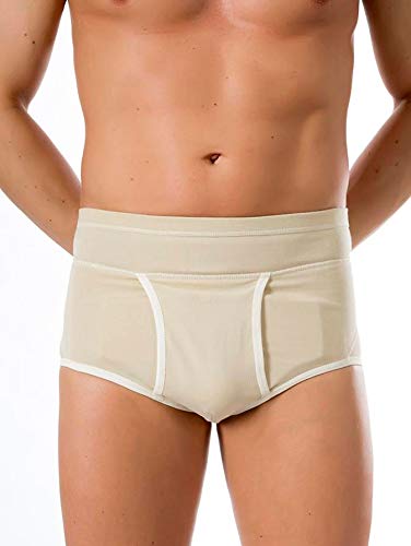 Pani TERESA MEDICA - Inguinal Hernia Briefs for Men - Hernia Briefs for Inguinal Hernia - Inguinal Hernia Underpants - Hernia Briefs - Hernia Boxers L Beige - NewNest Australia
