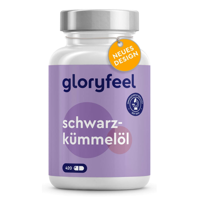 Black Cumin Oil - 420 Capsules - 1000Mg Per Daily Dose - Egyptian, Natural And Cold Pressed - 80% Essential Fatty Acids + Vitamin E - Laboratory Tested And Made In Germany Without Additives - NewNest Australia
