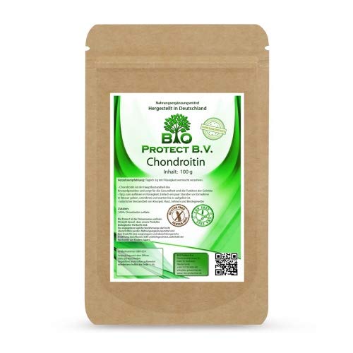 Chondroitin powder 100g in a bag - introductory price - 100% without fillers and additives - premium quality chondroitin sulfate from Bio Protect BV always without magnesium stearates - NewNest Australia