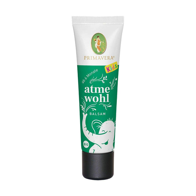 PRIMAVERA Atmewohl Organic Baby & Children Balm 30 ml - Cold Balm with Thyme, Myrtle and Cajeput 30 ml (Pack of 1) - NewNest Australia