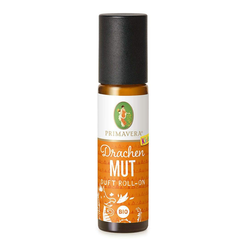 Primavera Kids Roll-On Organic Dragon Courage Fragrance 10 Ml - Cedar, Mandarin Cardamom - Aroma Oil, Fragrance Oil, Aromatherapy For On The Go - Encouragement, Strengthening - Vegan - NewNest Australia