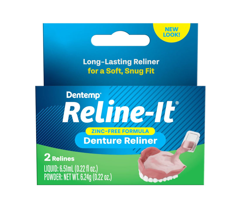 Dentemp Denture Set - Advanced Formula Reline It Denture Reliner (1 piece) - Denture set for retrofitting and tightening dentures, for both upper and lower dentures - NewNest Australia