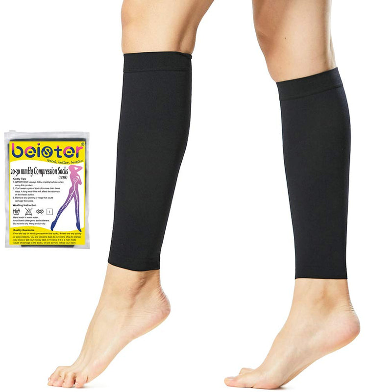 Beister Waden Medical Compression Stockings For Men And Women Varicose Veins Medical Thrombosis Stockings Protection With 20-30 Mmhg Class 2 Gradient Compression, Black - NewNest Australia