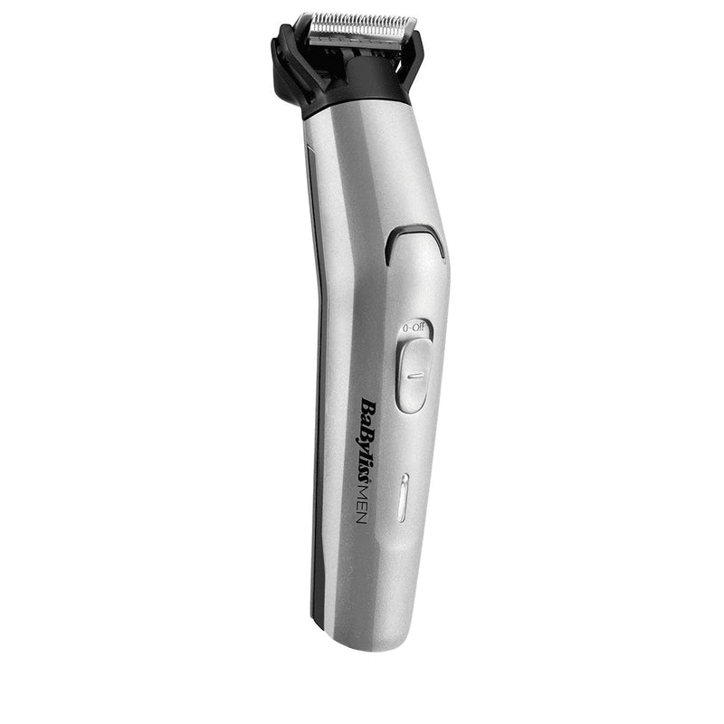 BaByliss Men 11-in-1 Titanium Multi-Grooming Kit Waterproof Twill Hair Trimmer, Beard Trimmer, Nose Hair Trimmer, Eyebrow, Detail Trimmer and Multifunctional Trimmer, Includes Bag, Silver Black MT861E - NewNest Australia
