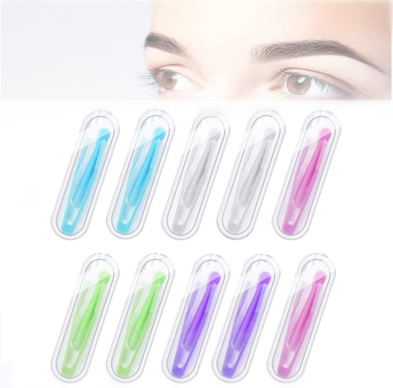 LYTIVAGEN Pack of 10 Contact Lens Tweezers Contact Lens Removal Plastic Contact Lens Remover with Suction Cup Colorful Contact Lens Tweezers - NewNest Australia