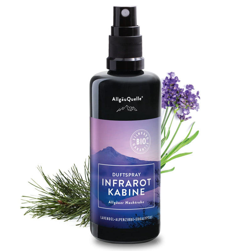 Allg√§Uquelle Organic Infrared Cabin Fragrance Spray With 100% Organic Oils Allg√§Uer Nightrest Lavender Alpine Pine Eucalyptus (100 Ml) Natural Infrared Sauna Fragrance With Essential Oils Organic Infrared Cabin Fragrance Oil - NewNest Australia