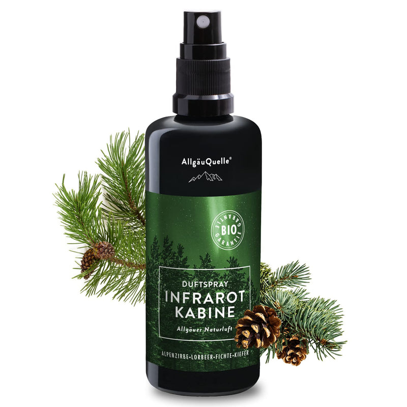 Allg√§Uquelle Organic Infrared Cabin Fragrance Spray With 100% Organic Oils Allg√§Uer Natural Air Alpine Pine Laurel Spruce Pine (100 Ml) Natural Infrared Sauna Fragrance With Essential Oils Organic Infrared Cabin Fragrance Oil - NewNest Australia