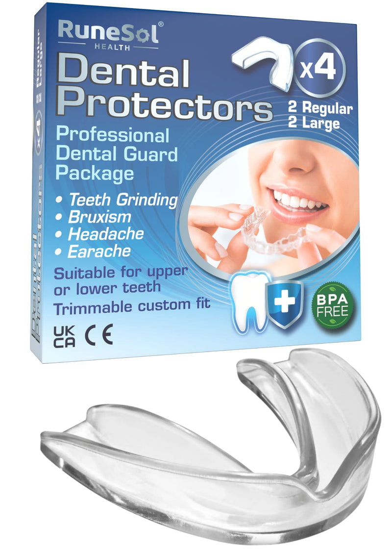 Runesol Teeth Grinding Splint, 4 X Mixed Pack, Teeth Splint Grinding, Grinding Splint For Night, Bite Splint For Bruxism, Mouth Guard, Splint, Snoring Splint - NewNest Australia