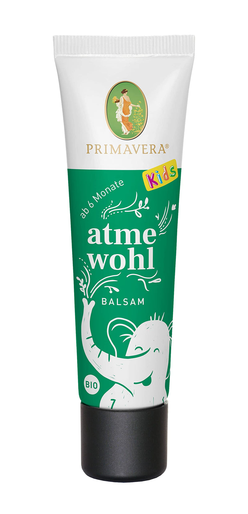 PRIMAVERA Atmewohl Baby & Children's Balm organic 30 ml - thyme, myrtle and cajeput - aromatherapy, baby-mild essential oils - for babies from 6 months 30 ml (pack of 1) - NewNest Australia
