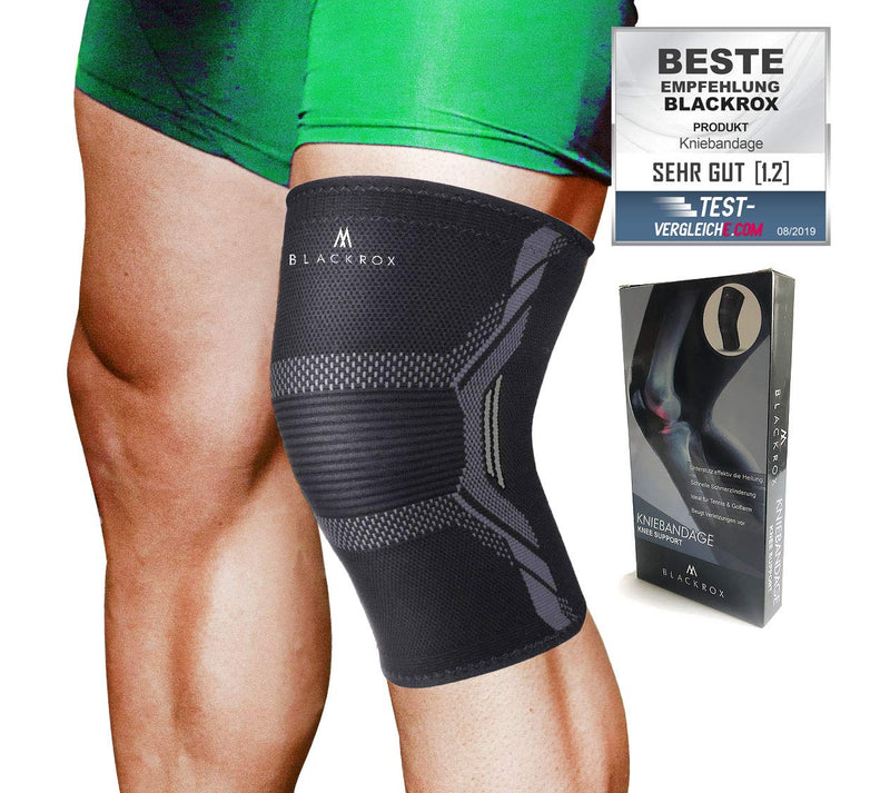 Blackrox Knee Brace Knee Bandage Comparison Winner Women And Men, Meniscus Compression Knee Bandage, Sports Knee Support, Sports Football, Jogging, Breathable, Elastic, Preventative, For Sporting Activities, With Silicone Ring - NewNest Australia