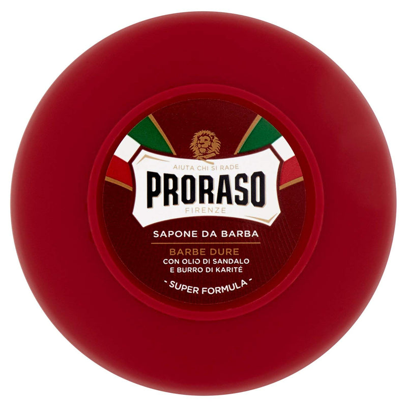 PRORASO Shaving Soap in bowl Red, 150 ml - NewNest Australia