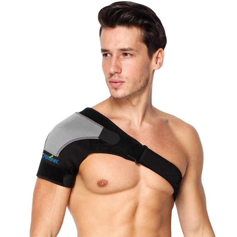 Shoulder Brace Adjustable Shoulder Support Bandage With Pressure Pad For Men/Women - Shoulder Pain Relief, Blown Interchangeable Joint, Labrum Tear, Bursitis, Neoprene Shoulder Warmer - NewNest Australia