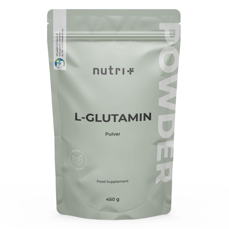 L Glutamine Powder Vegan - Neutral & High Dose Pure Without Additives - 99.95% Natural Pure - Fermented L-Glutamine Powder 450 G Made In Germany - Gluten Free And Lactose Free - NewNest Australia