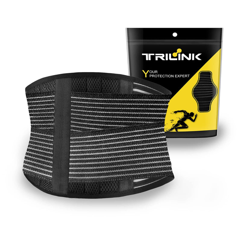 Trilink back bandage back strap for men and women back strap for relieving pain back bandage lumbar vertebra with reinforcement springs and double adjustment straps L - NewNest Australia