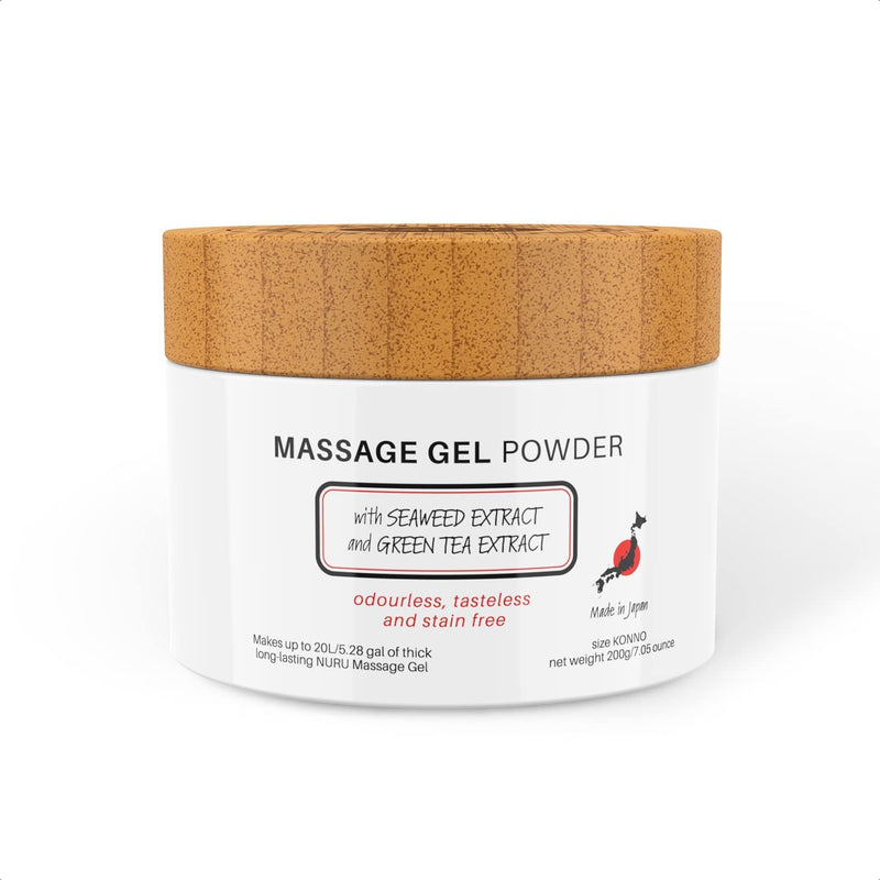 Massage Gel Therapy Powder 200 g | Seaweed & Green Tea | Made in Japan | Paraben & Glycerin Free | Makes 20 liters - NewNest Australia