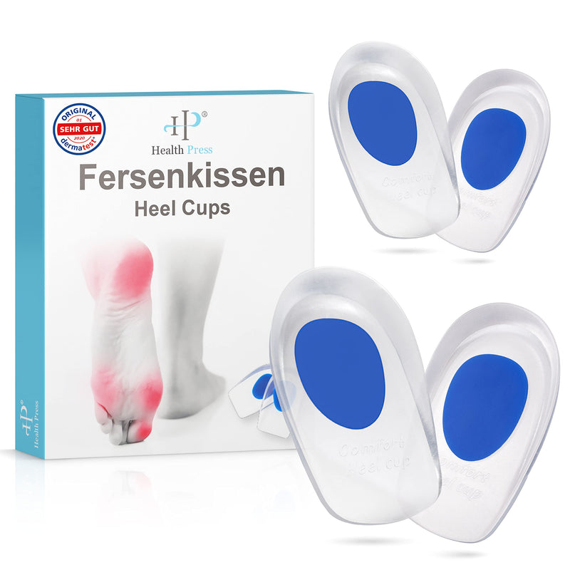 Heel cushion - Original Health Press gel insoles for shoes - 2 pairs of gel insoles in a set - Comfortable professional shoe insoles - Silicone heel pads - Heel cushions for women Blue Blue - NewNest Australia