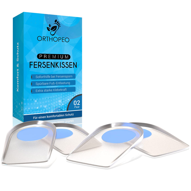 ORTHOPEO Premium Heel Spur Insoles I Heel Pads I Heel Cushions for Shoes IGel Silicone Insoles Heel Spurs for Women I 2 Pairs of Gel Insoles for the Heel IOrthopedic Gel Cushions IL 10.2 cm W 6.3 cm Pack of 4 (Pack of 1) - NewNest Australia