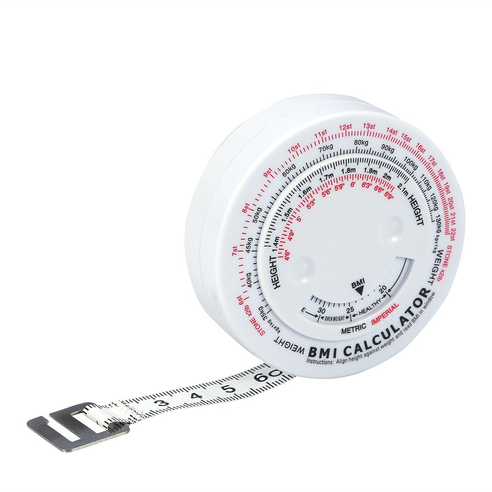 Fat tape measure, retractable BMI tape measure for accurate measurement of body mass index at the waist, body tape measure with BMI calculator - NewNest Australia