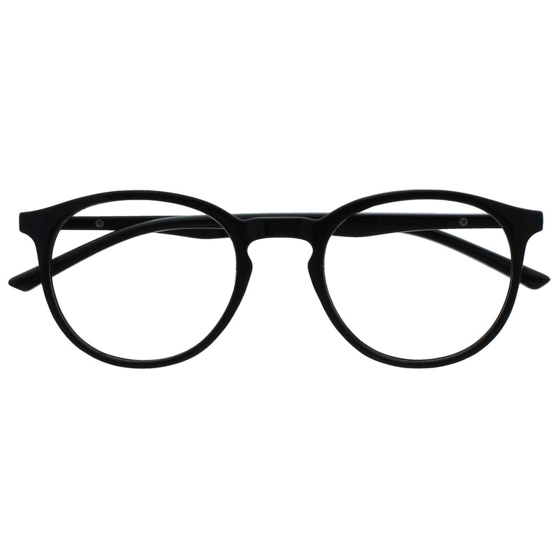 Opulize Met Distance Glasses Nearsightedness Slim Round Frame Spring Hinges Scratch-Resistant Black Men Women M60-1 -1.00 -1.00 Diopters (Pack of 1) - NewNest Australia
