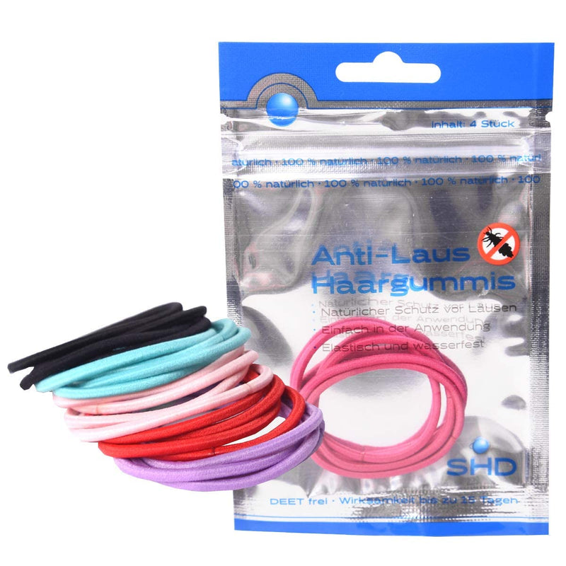 Shd Anti-Lice Hair Bobbles In Pack Of 20 (5 Packs Of 4 Hair Bobbles) Anti Lice Hair Band 100% Natural Protection Deet Free Effective For Up To 15 Days 3 Years Shelf Life - NewNest Australia