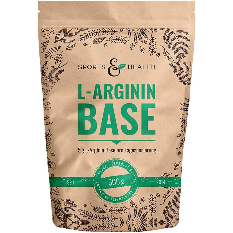 L Arginine Base Powder - 500g Vegan Arginine Powder 5g per daily dose - L-Arginine is the purest source with the highest bioavailability and optimal PH value - NewNest Australia