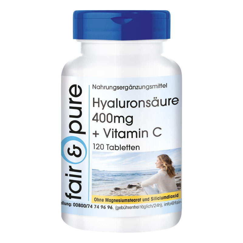 Fair & Pure® - hyaluronic acid tablets 400mg with vitamin C - high dosage - 120 tablets - NewNest Australia