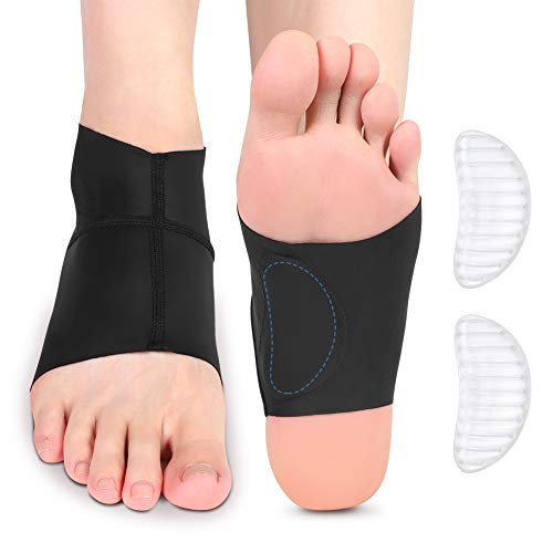 Ankle Brace with Arch Support, Arch Support Compression Ankle Arch Brace with Gel Pads for Plantar Fasciitis, Heel Spurs, Foot Pain, Flat Arches, Pain Relief (1 Pair) - NewNest Australia