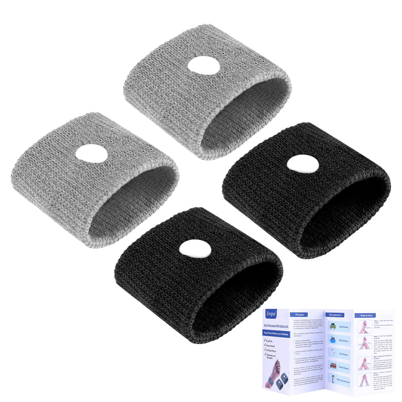 Acupressure Anti-Nausea Bracelet, Pack Of 4 Anti-Nausea Bracelets For Sea Sickness, Pregnancy, Flying, Travel Nausea Without Side Effects, Ideal For Children Adults Holiday And Travel - NewNest Australia