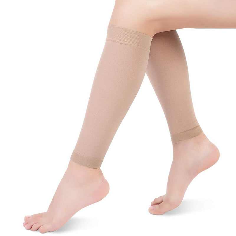 Calf Compression Stockings without Foot xx-large Skin color XL - NewNest Australia