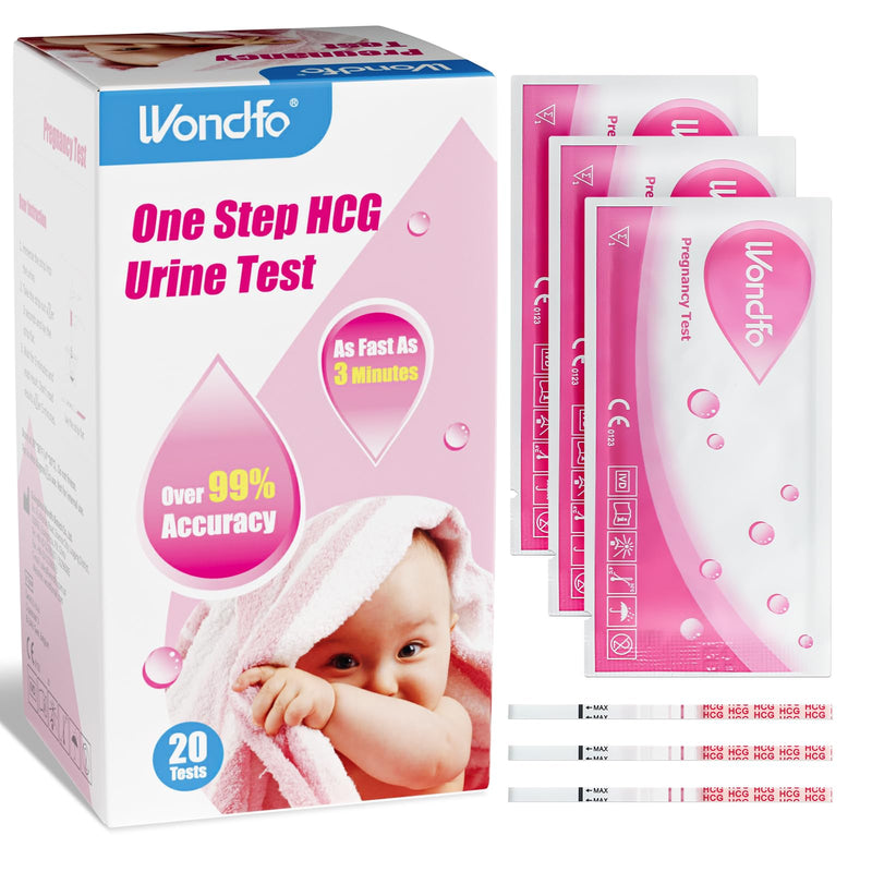 Wondfo pregnancy test early test 10 miu/ml quick detection 20 one step home test strips 6 days earlier - NewNest Australia