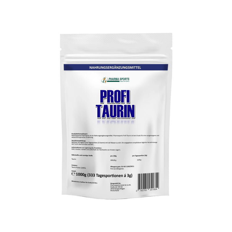 1Kg L-Taurine, pure powder, 1000 g pure amino acid - performance improvement - muscle building - - NewNest Australia