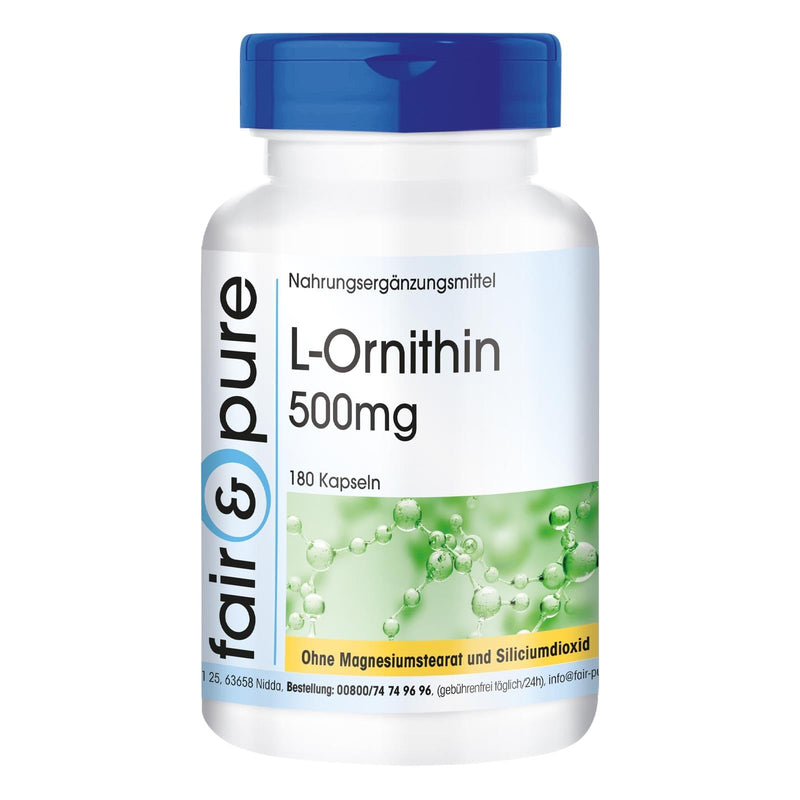Fair & Pure® - L-Ornithine 500mg - high dosage - 180 capsules - NewNest Australia