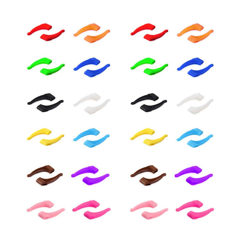Artibetter 24 pairs of silicone glasses holder non-slip glasses ear grip silicone ear hook glasses temple tips m - NewNest Australia