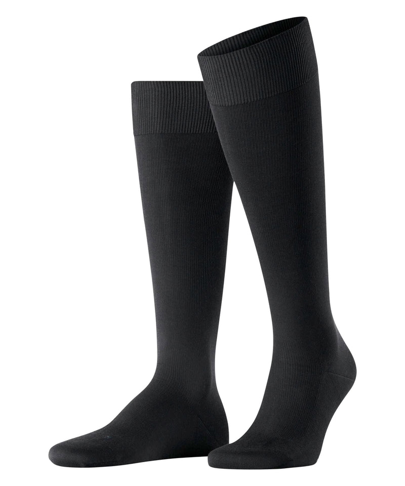 Falke Lufthansa Travel & Comfort Men'S Energizing Cotton Knee Socks Breathable Cotton Compression Stockings Elegant For Travel Long Standing Flights Invigorating The Legs 1 Pair - NewNest Australia