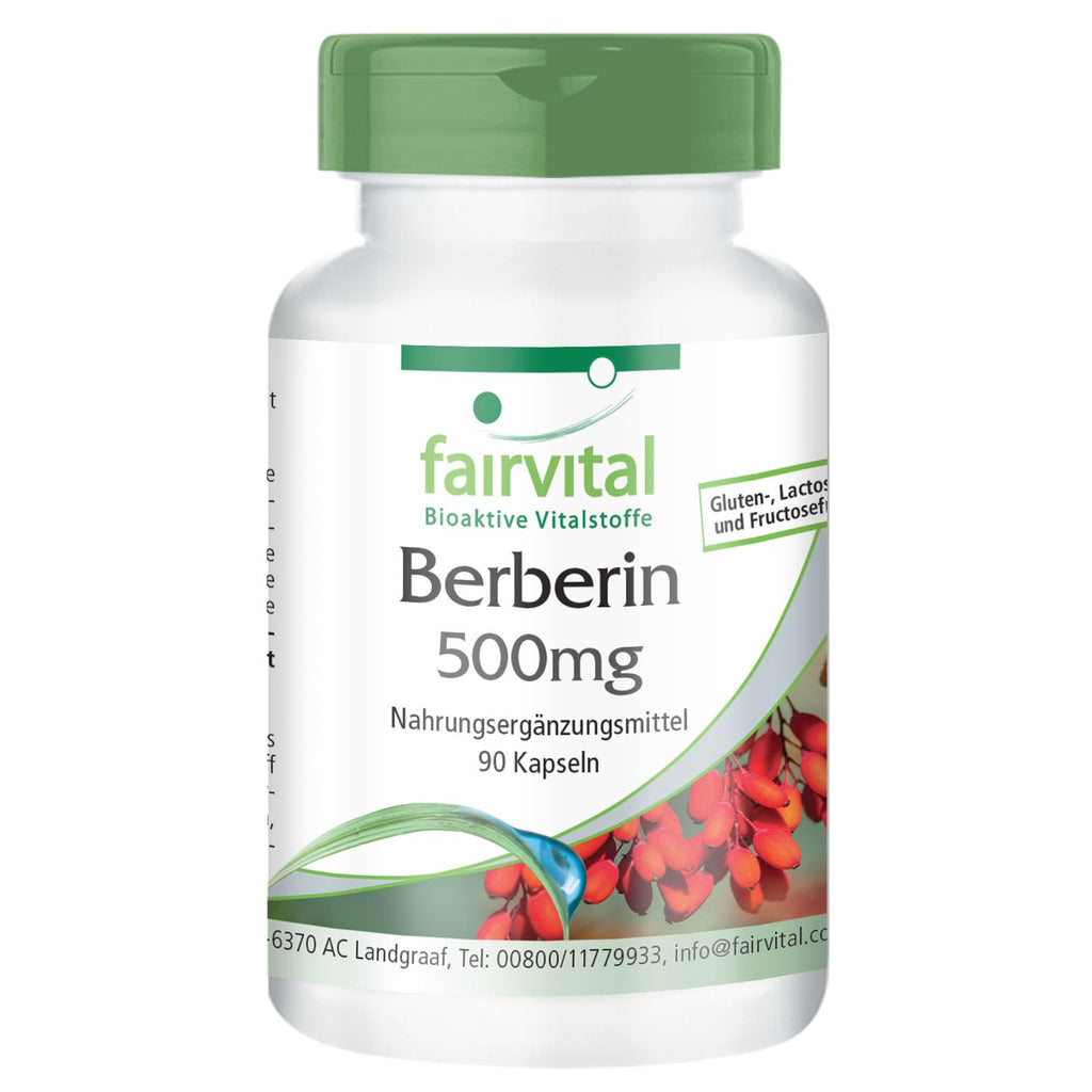 Fairvital | Berberine 500mg - HIGH DOSE - Berberine HCl + Zinc - Berberis aristata - VEGAN - 90 capsules - NewNest Australia