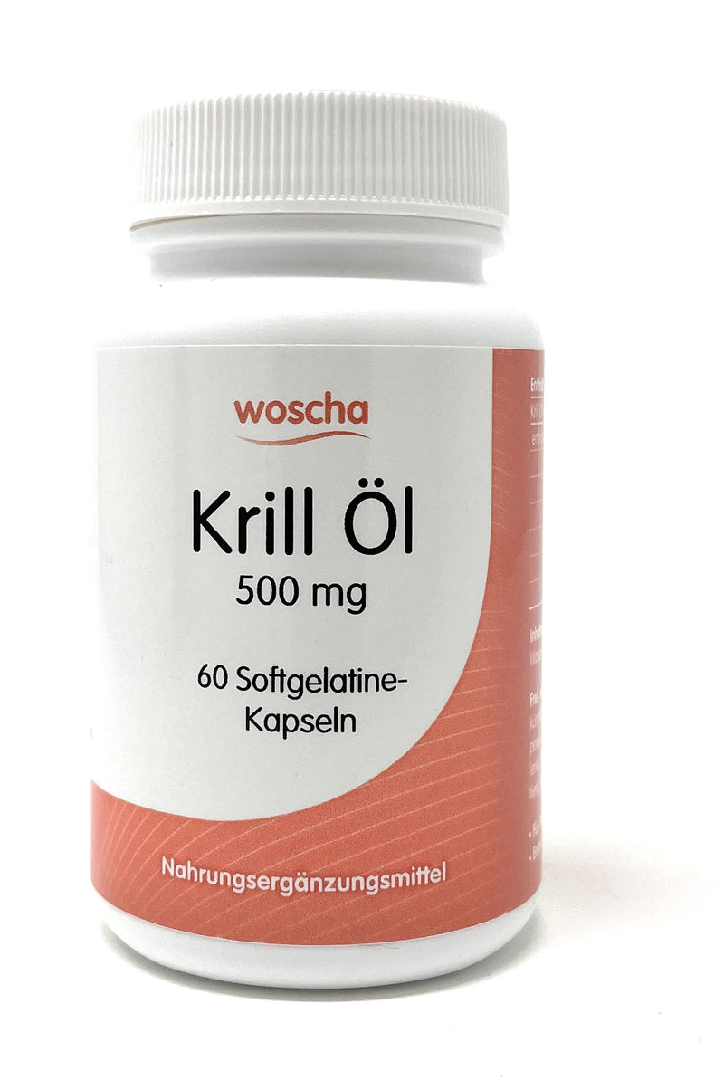 woscha Krill Oil 500mg 60 Softgels (30g) - NewNest Australia