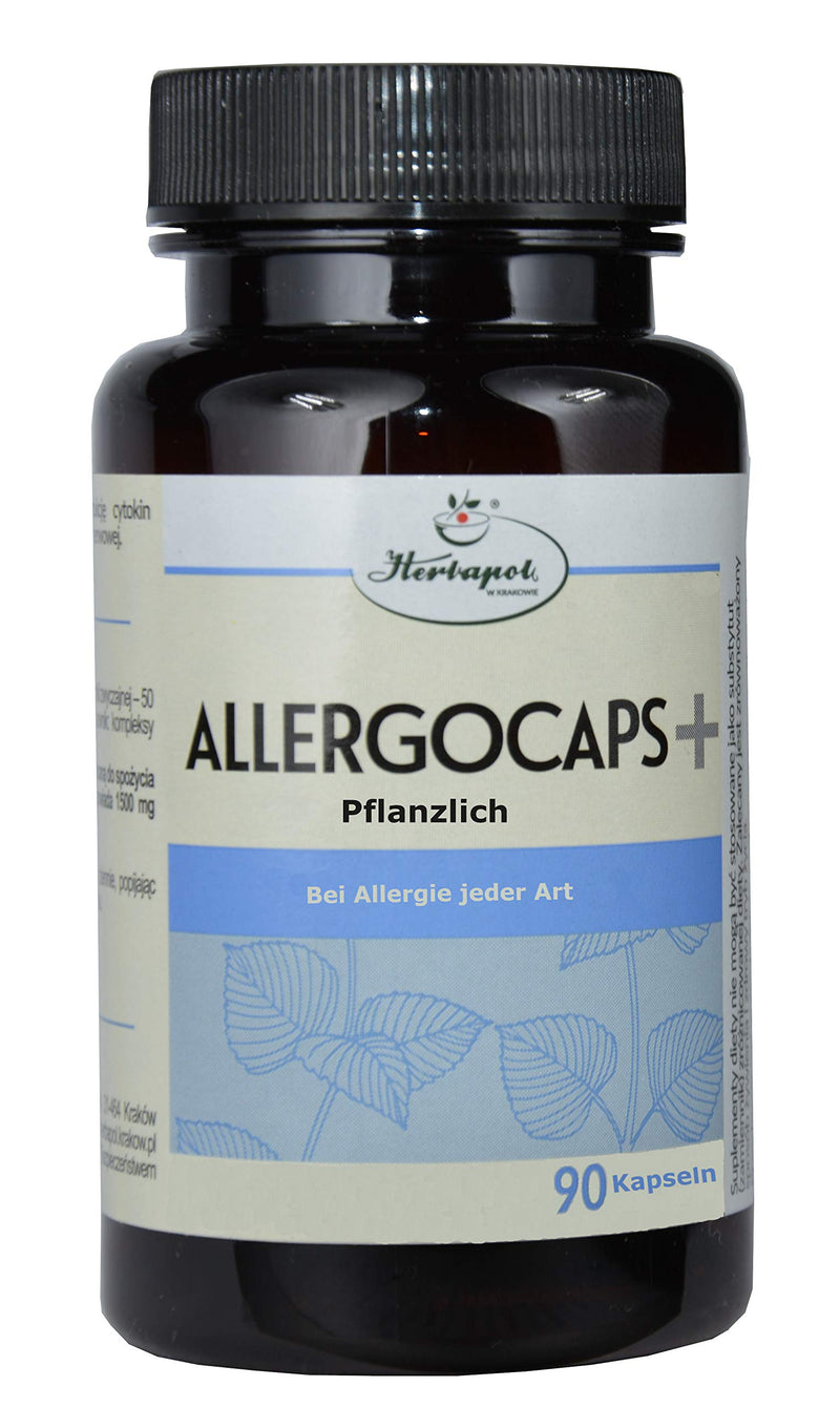 Allergocaps, 90 capsules, natural, herbal for allergies of all kinds, with perilla seed extract, effective, no side effects, monthly pack, tablets - NewNest Australia