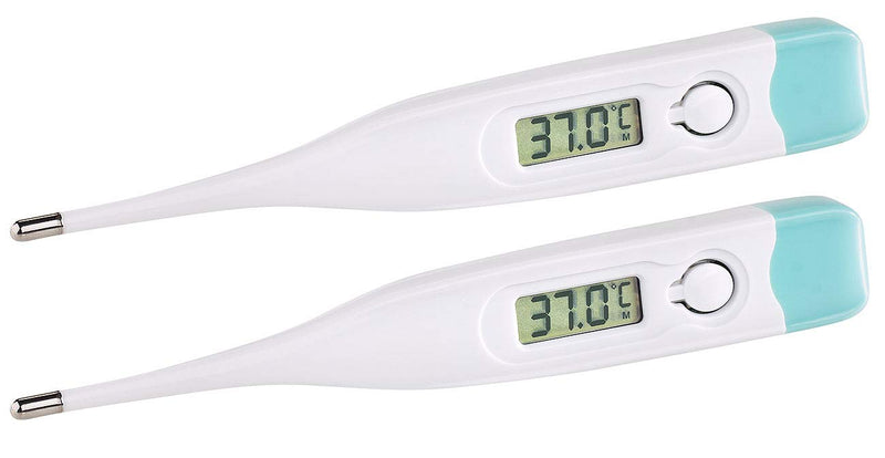 Pearl Thermometer Fever: Set Of 2 Medical Fever Thermometer With Fever Alarm, Waterproof (Digital Fever Thermometer, Underarm Thermometer, Fever Measurement Adult) - NewNest Australia
