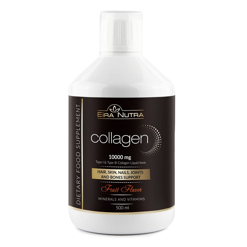 Eira Nutra Premium Collagen Complex / Collagen Drink With Liquid Collagen Liquid For Skin And Hair / Collagen Anti-Ageing Drink / 10,000 Mg Premium Collagen / 500 Ml - NewNest Australia