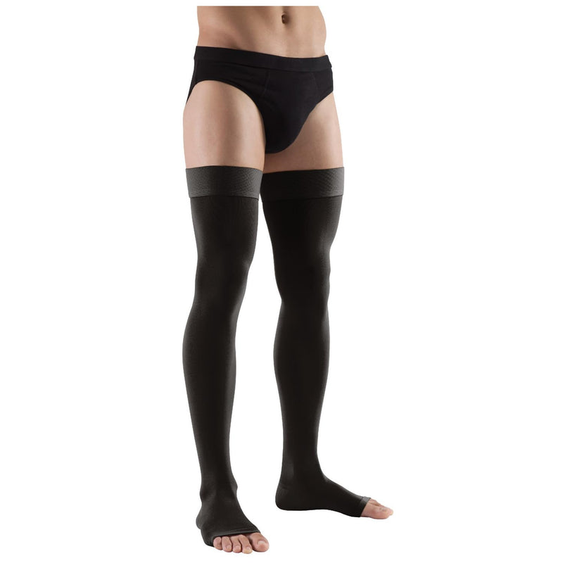 Lauma Medical, 23-32 mmHg open toe compression stockings class 2, varicose veins, often swelling in the legs, pain in calves and feet Black L size, long - NewNest Australia