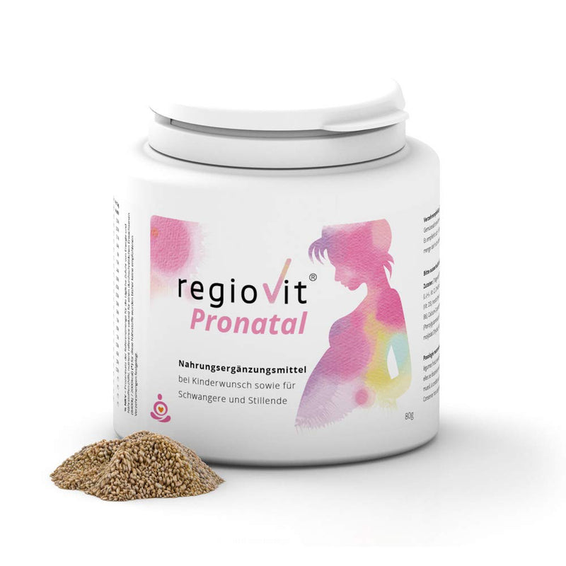Regiovit Pronatal Granules I Desire to Have Children I Pregnancy I Breastfeeding I 600mcg Folic Acid I Vitamins I HCK Micronutrients I Vegan I Without Omega-3 Oil I For 60 Days - NewNest Australia