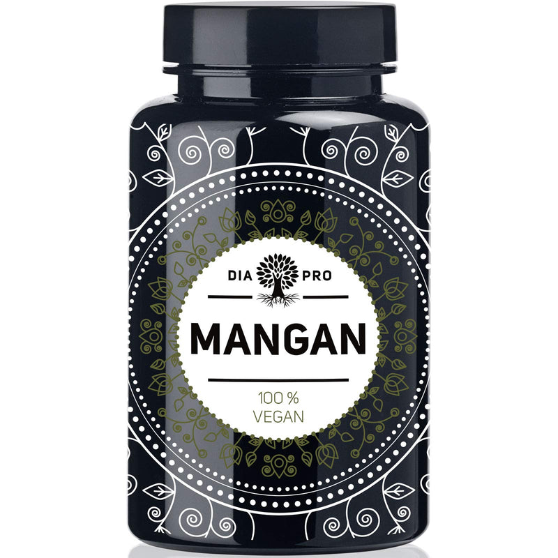 DiaPro® Manganese 365 High-dose manganese tablets with 10 mg manganese per tablet made from manganese bisglycinate 365 pieces Annual supply 100% Vegan Laboratory tested - NewNest Australia