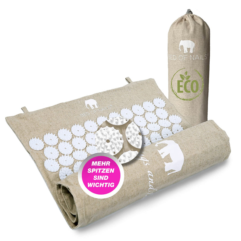 Bed Of Nails Original Eco Acupressure Mat For On The Go - 8820 Pressure Points Acupressure Mat For Back Pain - For Energy Relaxation - With Carry Bag - Size 74 X 42 Cm - NewNest Australia