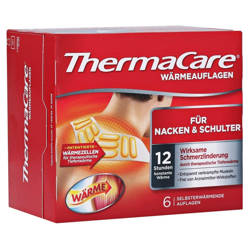 ThermaCare Neck Wraps - Heat Wraps for Shoulders & Neck to Relieve Neck Pain - Deep Heat to Relax & Loosen Muscles - 6 pieces per pack - NewNest Australia