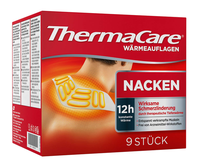 ThermaCare Neck Wraps - Heat Wraps for Shoulders & Neck to Relieve Neck Pain - Deep Heat to Relax & Loosen Muscles - 9 pieces per pack - NewNest Australia
