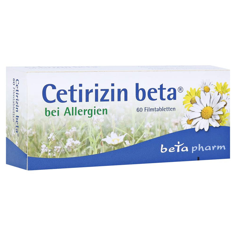 Cetirizine beta film-coated tablets, 60 pcs - NewNest Australia