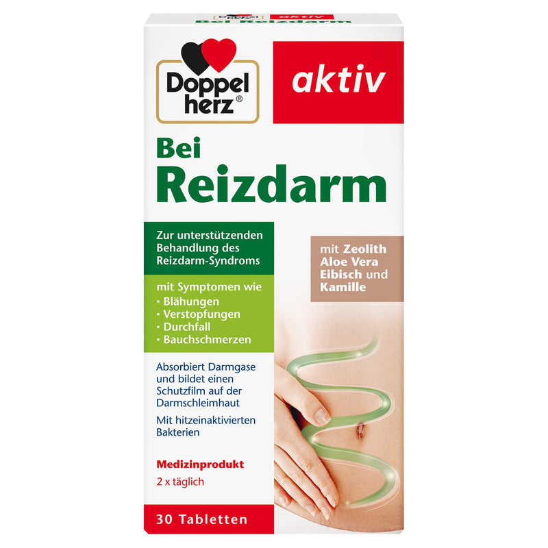 Doppelherz Irritable Bowel - Medical Device For Supportive Treatment Syndrome With Symptoms Such As Bloating, Constipation, Diarrhea, Abdominal Pain - 30 Tablets - NewNest Australia
