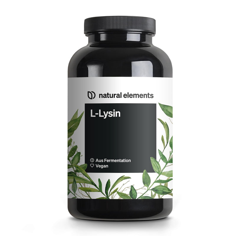 L-Lysine - 365 capsules - 800mg pure L Lysine from 1000mg L-Lysine HCl/day - From plant fermentation - without genetic engineering - vegan, optimally dosed, without unnecessary additives - NewNest Australia