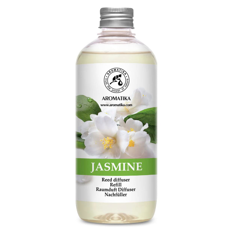 Room Fragrance Refill Bottle Jasmine 500 Ml ‚ Refill With Natural Pure Essential Jasmine Oil ‚ Intensive & Long-Lasting Aroma Natural ‚ Aromatise Indoor Air For Room - NewNest Australia