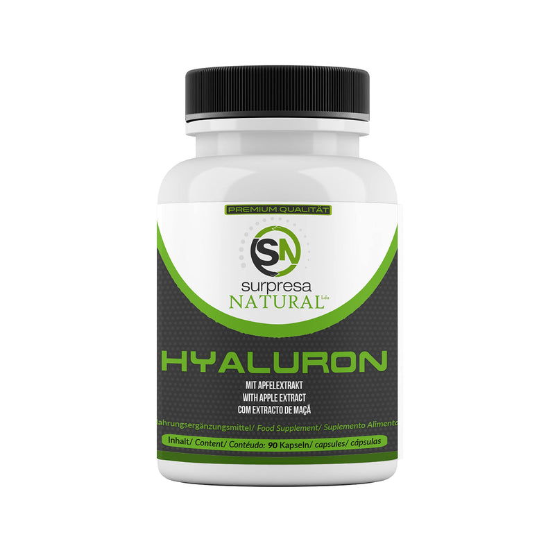 Surpresa Natural Hyaluronic Acid Capsules - High Dose With 500 Mg Hyaluronic Acid 500-700 Kda Plus 3 Mg Apple Extract Per Capsule, 90 Pieces Laboratory Tested & Vegan, 3 Month Supply 90 Pieces (Pack Of 1) - NewNest Australia